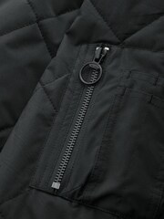 Black Diamond Quilted Bomber Jacket - Image 11 of 12
