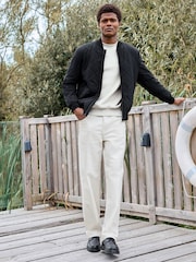 Black Diamond Quilted Bomber Jacket - Image 2 of 12