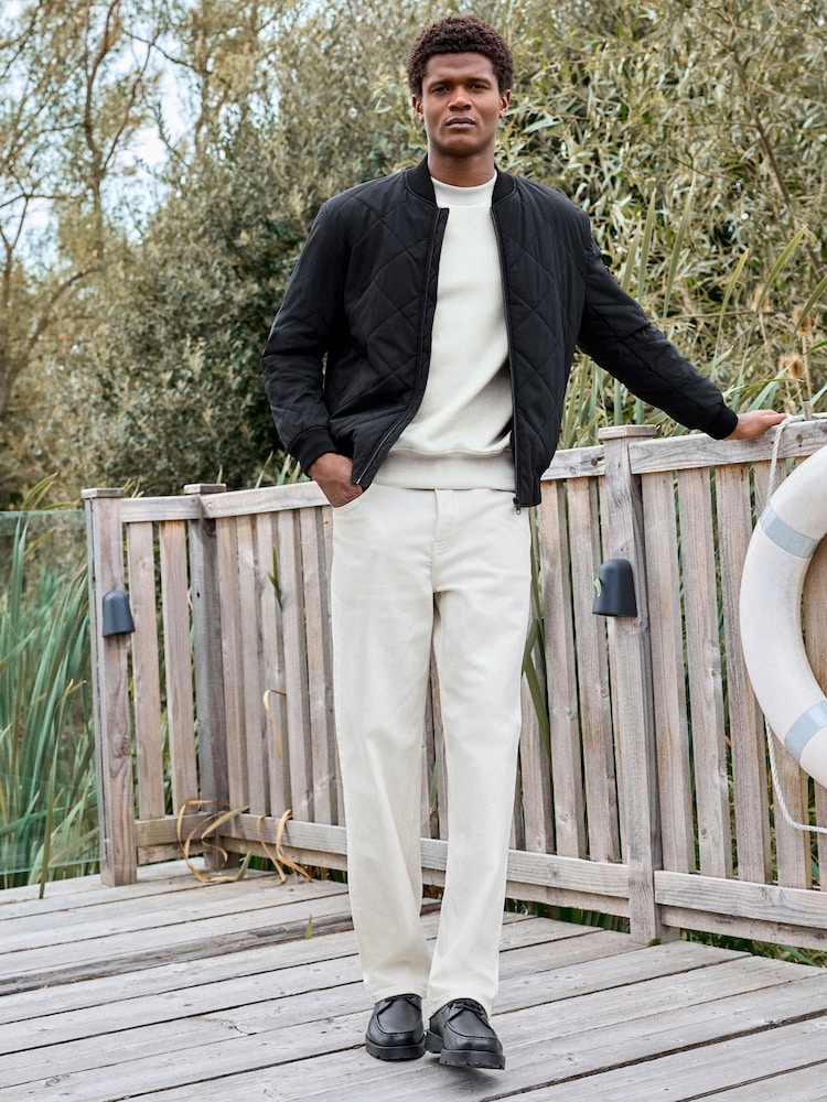 Black Diamond Quilted Bomber Jacket - Image 2 of 12 Black Diamond Quilted Bomber Jacket - Image 2 of 12