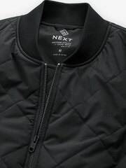Black Diamond Quilted Bomber Jacket - Image 9 of 12