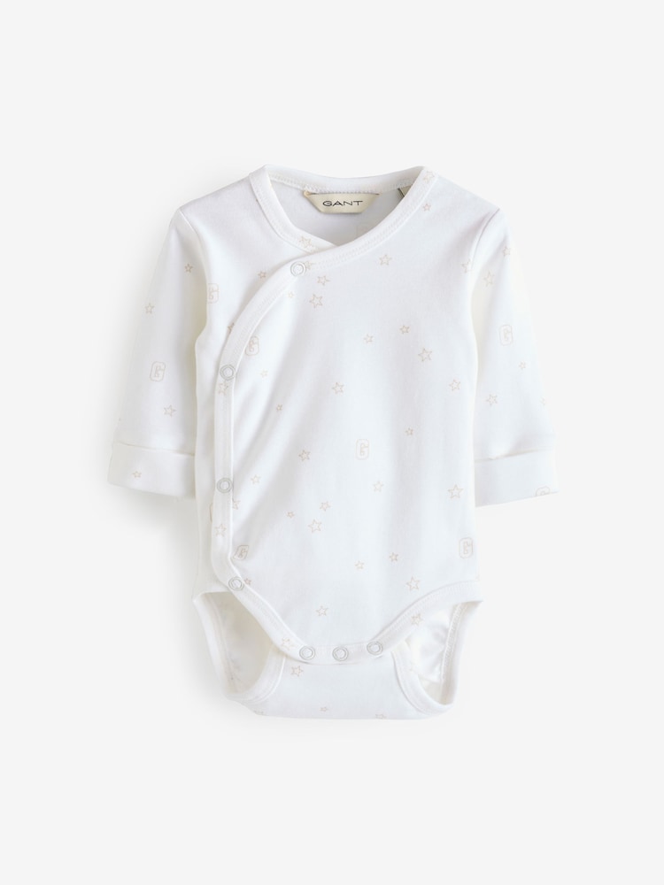 White Baby Star And G Printed Bodysuit - Image 1 of 1