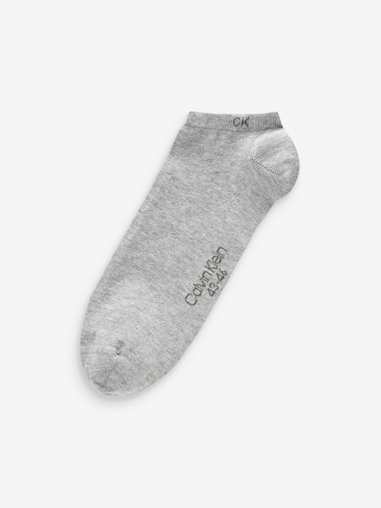 Calvin Klein Green Mens Sneaker Socks 2 Pack - Image 3 of 3