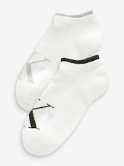 Calvin Klein White Womens Sneaker Socks 2 Pack - Image 1 of 3