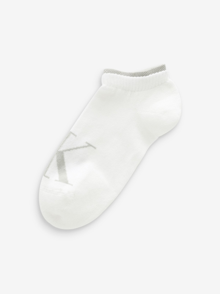 Calvin Klein White Womens Sneaker Socks 2 Pack - Image 2 of 3