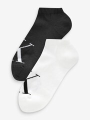Calvin Klein White Mens Sneaker Socks 2 Pack - Image 1 of 3