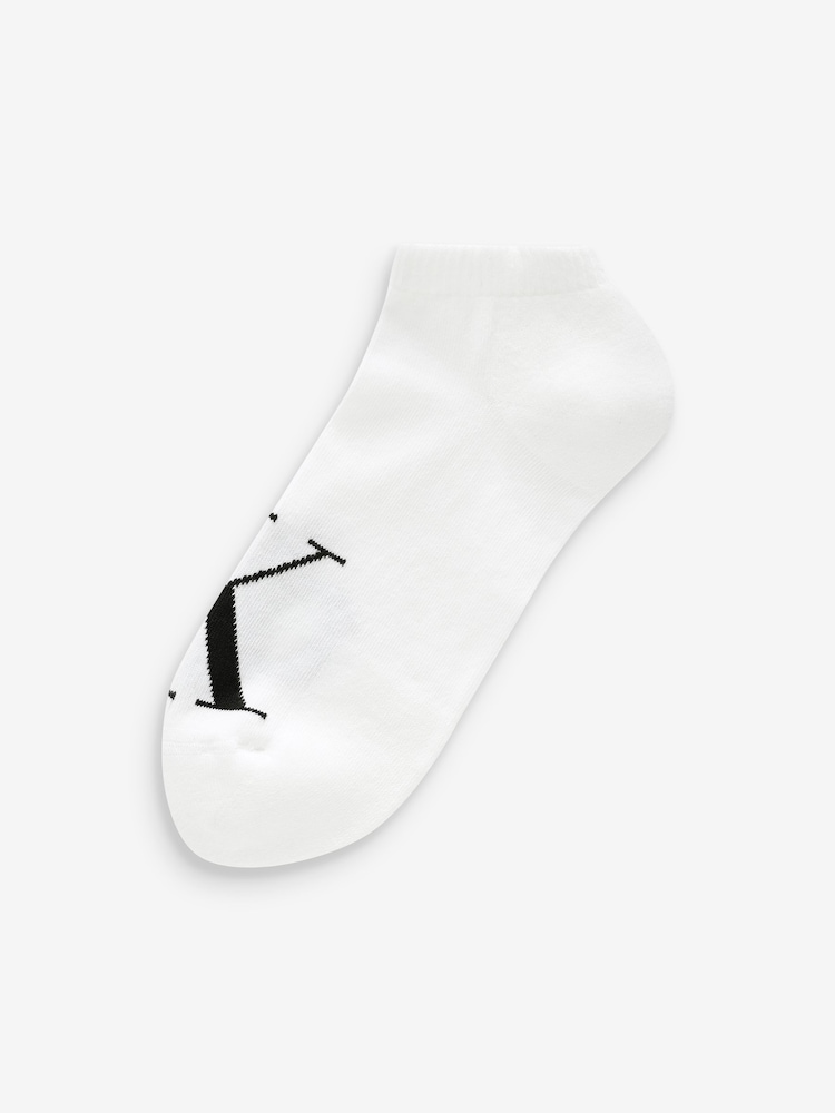 Calvin Klein White Mens Sneaker Socks 2 Pack - Image 2 of 3