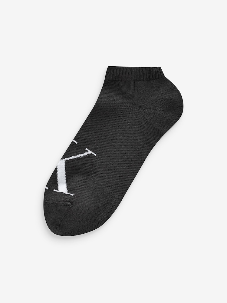 Calvin Klein White Mens Sneaker Socks 2 Pack - Image 3 of 3