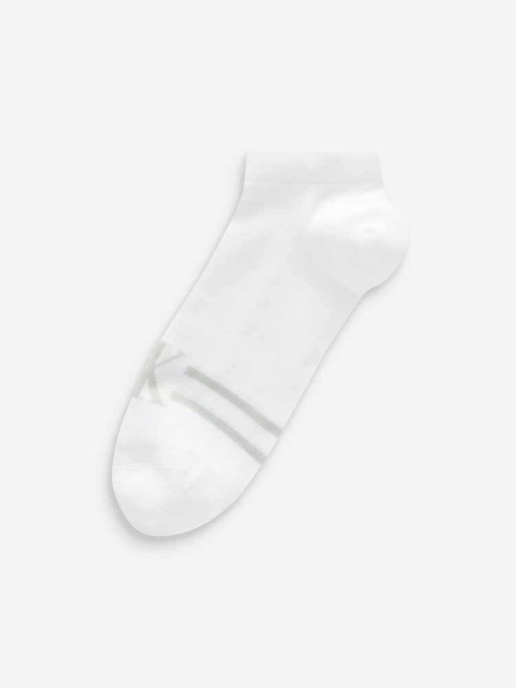 Calvin Klein White Womens Sneaker Socks 2 Pack - Image 2 of 3