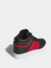 adidas Light Black Hoops Mid Trainers - Image 4 of 10