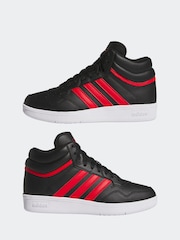 adidas Light Black Hoops Mid Trainers - Image 6 of 10