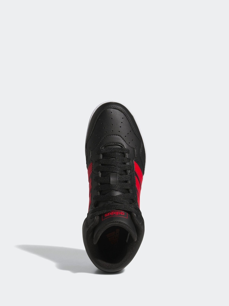 adidas Light Black Hoops Mid Trainers - Image 7 of 10