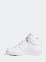 adidas Ivory White Hoops Mid Trainers - Image 2 of 10