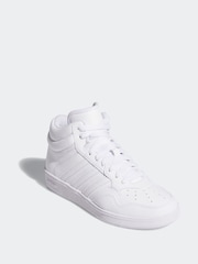 adidas Ivory White Hoops Mid Trainers - Image 3 of 10