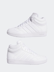adidas Ivory White Hoops Mid Trainers - Image 6 of 10