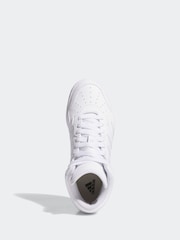 adidas Ivory White Hoops Mid Trainers - Image 7 of 10