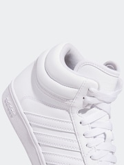 adidas Ivory White Hoops Mid Trainers - Image 9 of 10