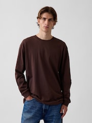 Gap Brown Long Sleeve T-Shirt - Image 1 of 4