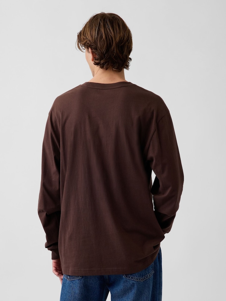 Gap Brown Long Sleeve T-Shirt - Image 2 of 4
