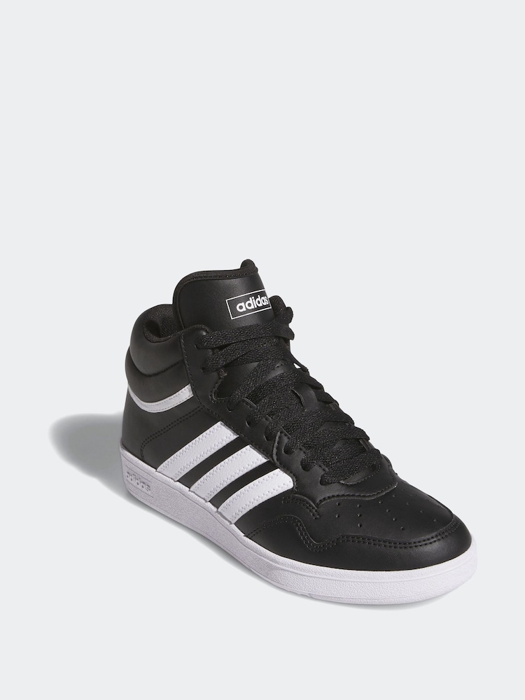 adidas Dark Black Hoops Mid Trainers - Image 1 of 3