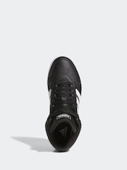 adidas Dark Black Hoops Mid Trainers - Image 2 of 3