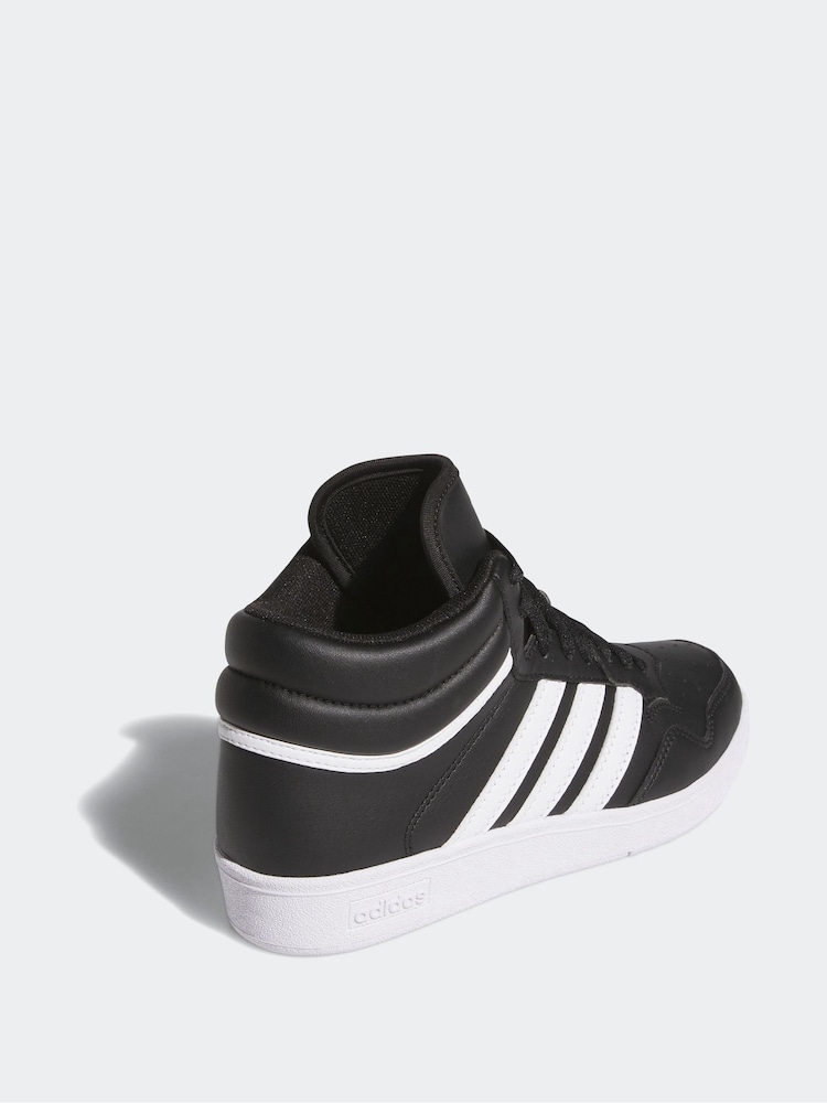 adidas Dark Black Hoops Mid Trainers - Image 3 of 3