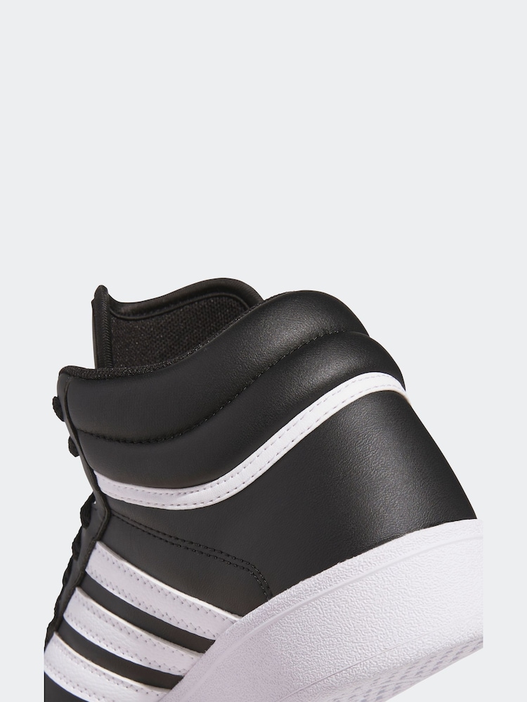 Negro/Blanco - adidas Hoops 4.0 Lace Mid Junior Trainers - Imagen 9 de 9 Negro/Blanco - adidas Hoops 4.0 Lace Mid Junior Trainers - Imagen 9 de 9
