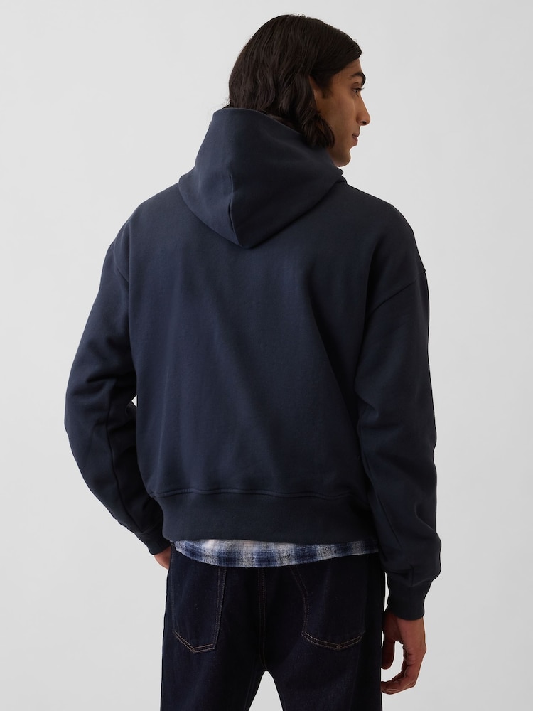 Azul marino - Gap Heavyweight Oversized Hoodie - Imagen 2 de 4
