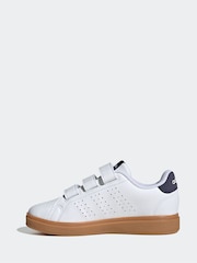 adidas White Kids Advantage Base 2.0 Trainers - Image 3 of 10