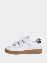 adidas White Kids Advantage Base 2.0 Trainers - Image 5 of 10