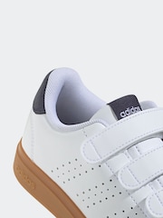 adidas White Kids Advantage Base 2.0 Trainers - Image 9 of 10
