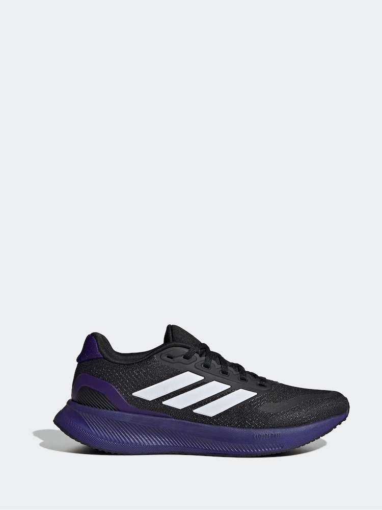 adidas Black Runfalcon 5 Trainers - Image 1 of 9