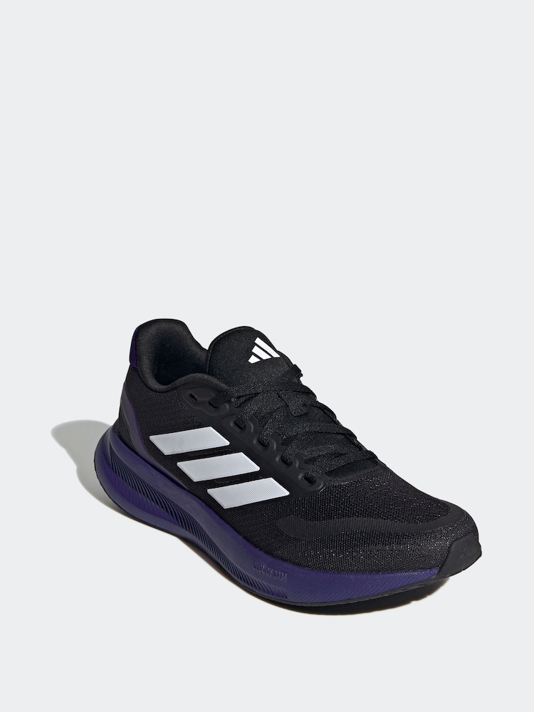 adidas Black Runfalcon 5 Trainers - Image 2 of 9
