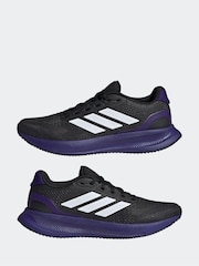 adidas Black Runfalcon 5 Trainers - Image 5 of 9