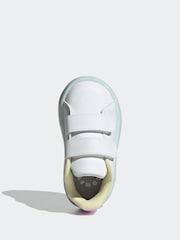 adidas White Cream Kids Advantage Trainers - Image 7 of 10