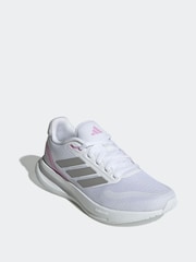 adidas White Runfalcon 5 Trainers - Image 2 of 9