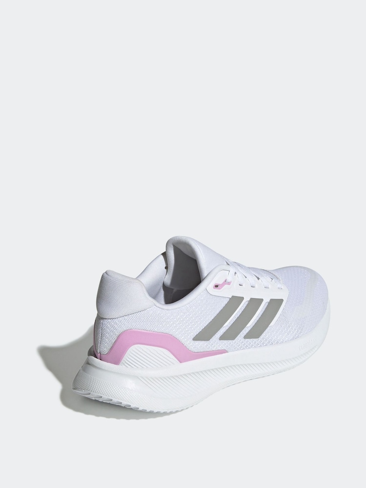 adidas White Runfalcon 5 Trainers - Image 9 of 9