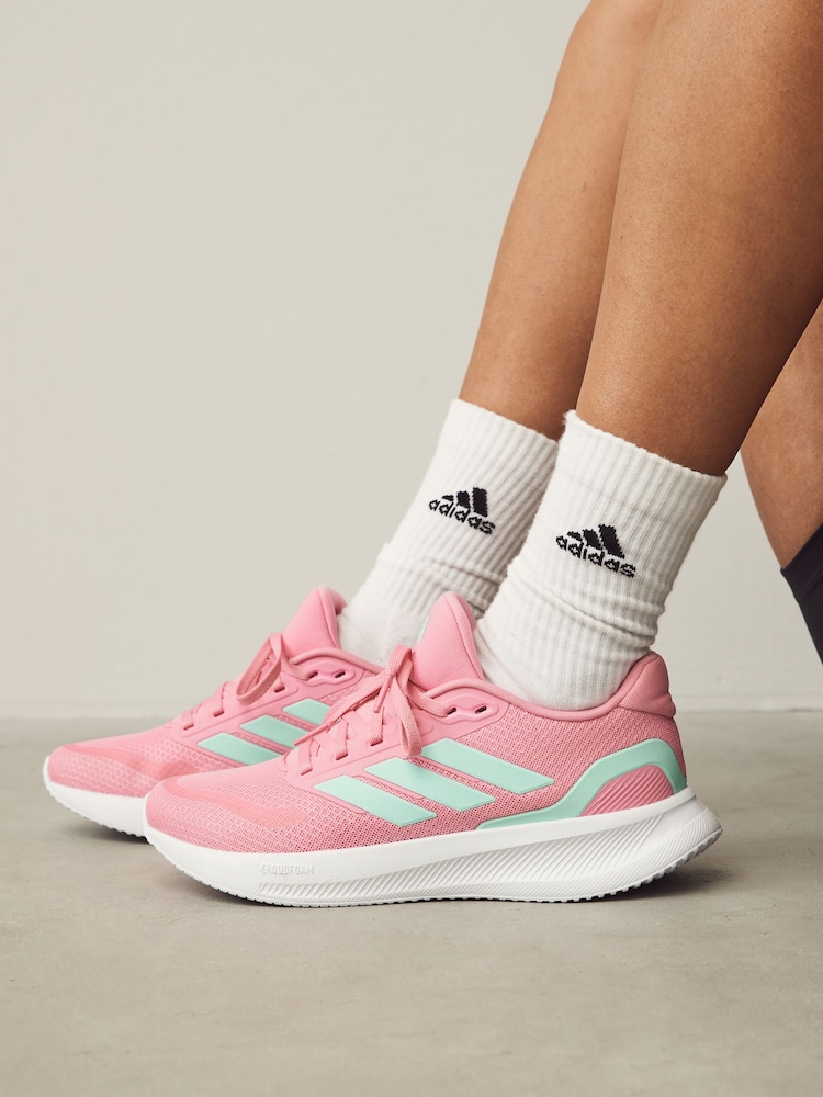 adidas Pink Runfalcon 5 Trainers - Image 1 of 12
