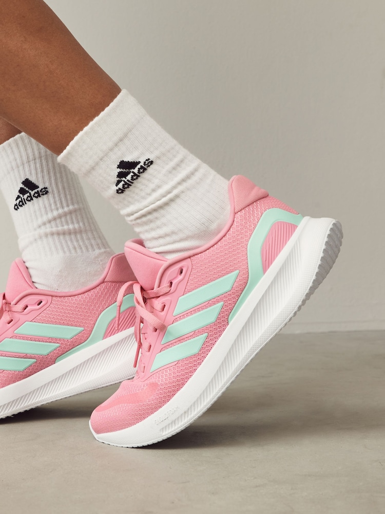 adidas Pink Runfalcon 5 Trainers - Image 3 of 12