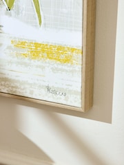 Black White Floral Still Life Framed Wall Art - Image 3 of 5