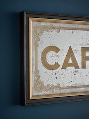 Gold Cappuccino Mirror Slogan Wall Art - Image 3 of 6