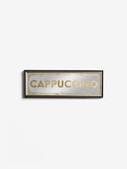 Gold Cappuccino Mirror Slogan Wall Art - Image 4 of 6