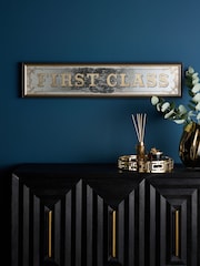 Gold First Glass Mirror Slogan Wall Art - Image 1 of 6