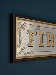 Gold First Glass Mirror Slogan Wall Art - Image 3 of 6