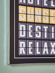 Black White Destination Board Slogan Framed Wall Art - Image 3 of 7