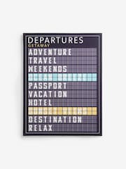 Black White Destination Board Slogan Framed Wall Art - Image 5 of 7