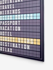 Black White Destination Board Slogan Framed Wall Art - Image 7 of 7
