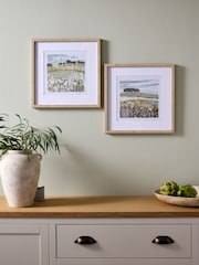 Set of 2 Green Landscape Framed Print Wall Arts - Image 1 of 5