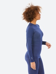 Decathlon Womens Blue Seamless Ski Base Layer Top - Image 3 of 4
