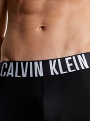 Calvin Klein Black Large Logo Band Trunk Boxers 3 Pack - Image 4 of 4