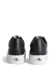 Calvin Klein Black Vulc Flatform Low Length Lace-Up Trainers - Image 3 of 6